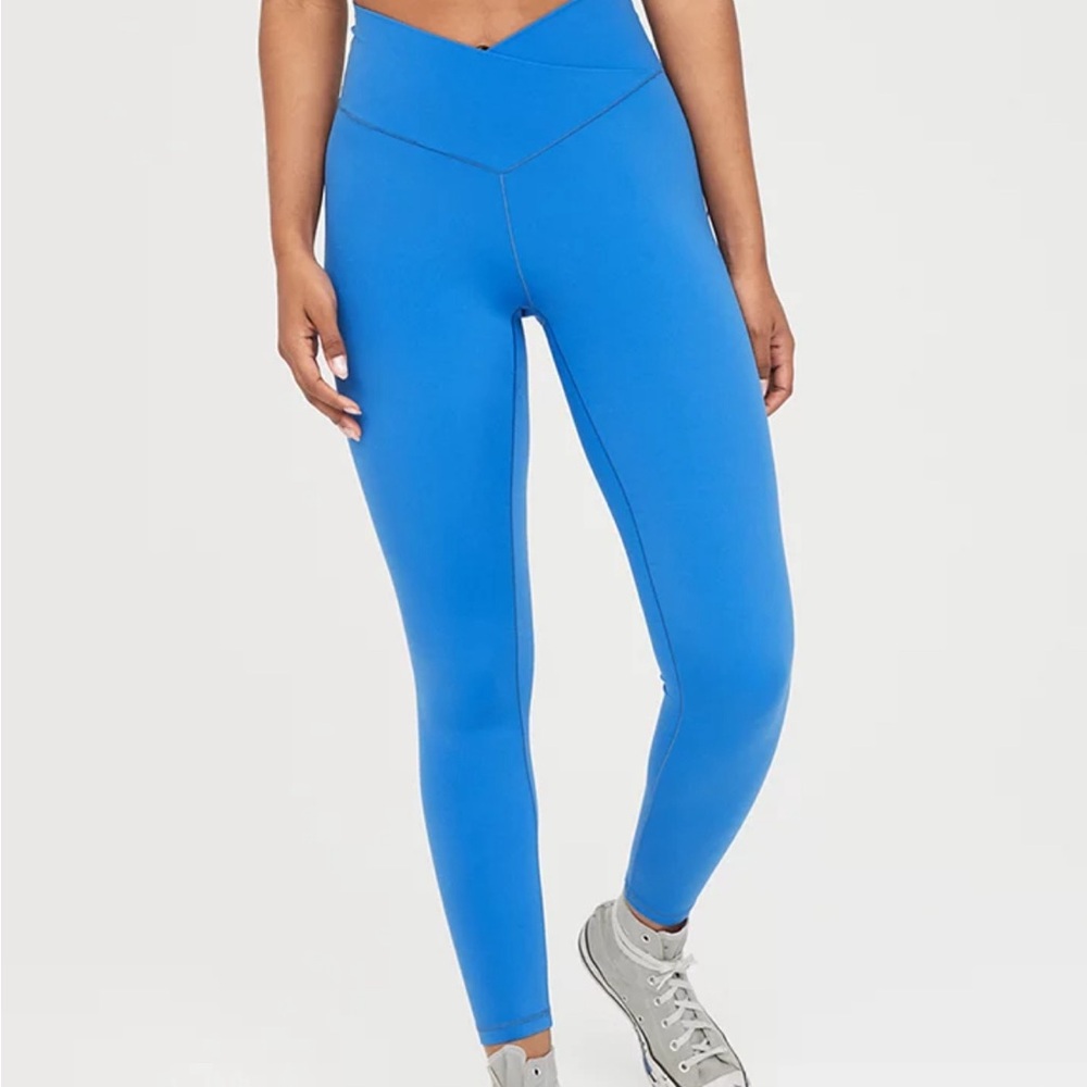 Aerie “real me high crossover waisted leggings” SIZE S